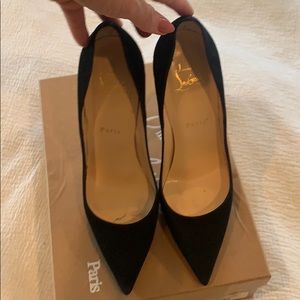 Christian Louboutin So Kate 38 Suede Black